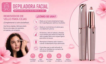 BellaSkin™-Depiladora de Cejas recargable