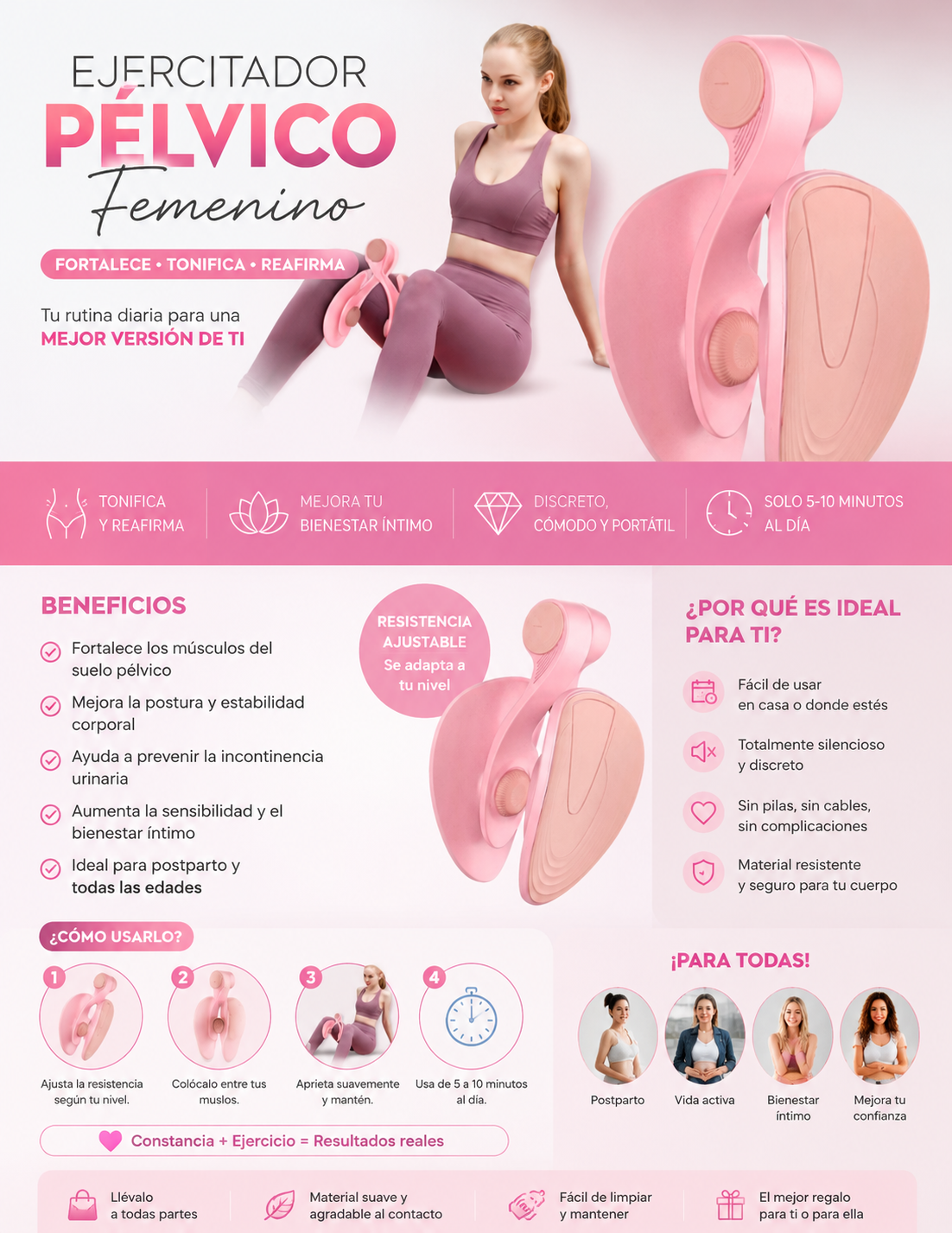 PelviFit™- Ejercitador Pélvico Inteligente- PROMOCIÓN  ESPECIAL !!!